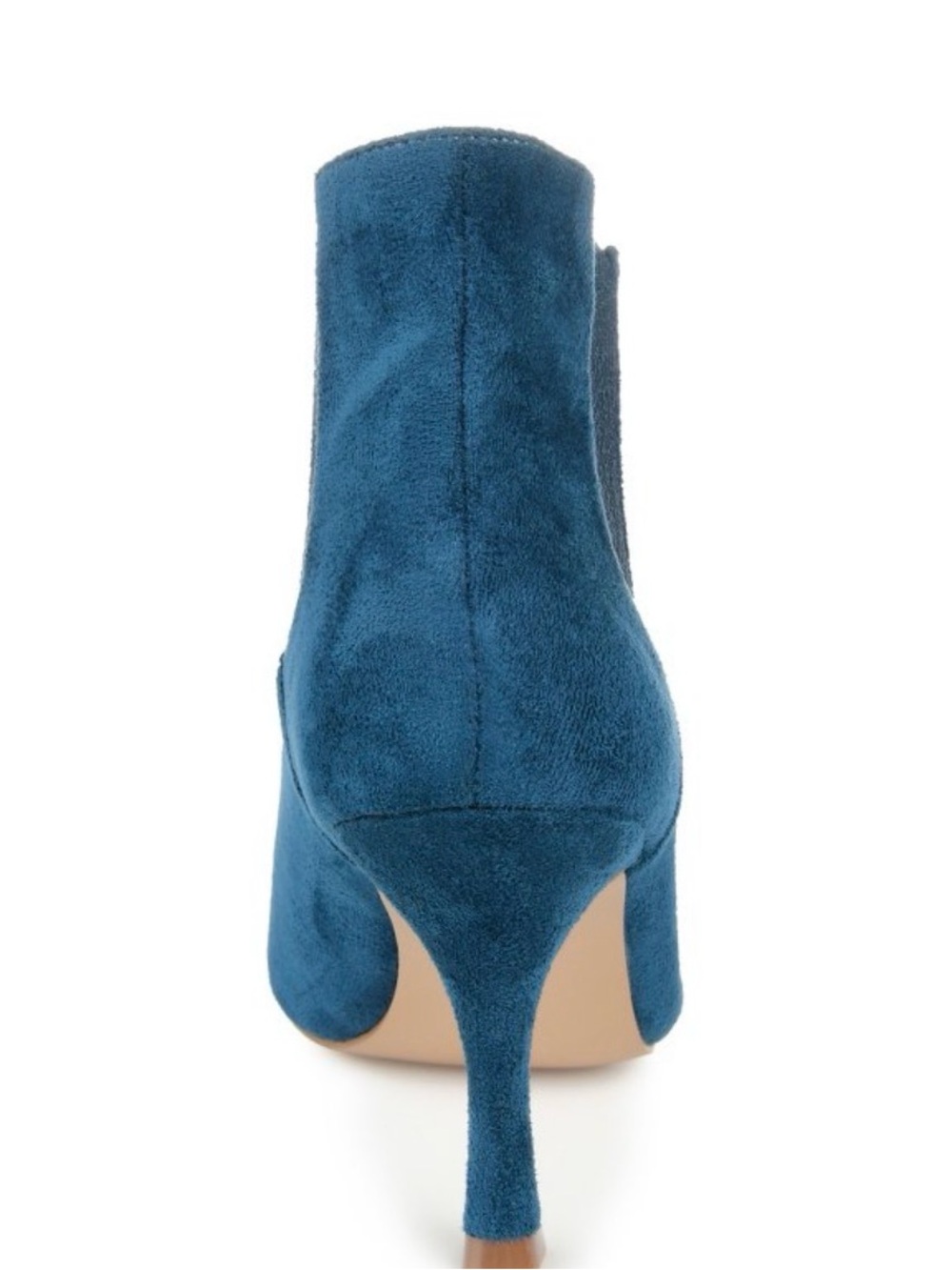 Journee Collection Teal Faux Suede Ankle Boot size 10 - Picture 8 of 8